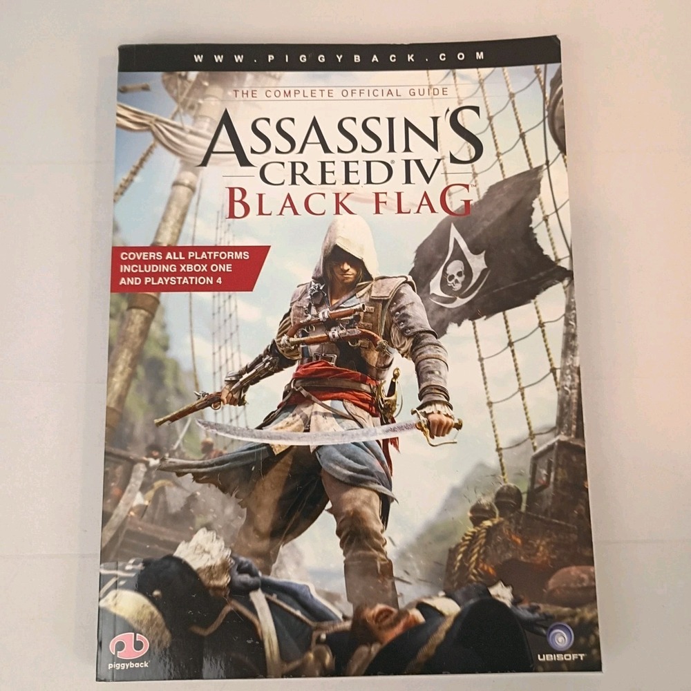 Assassins Creed IV Black Flag Official Guide Book Xbox/PS4 Piggyback Ubisoft